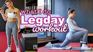 WORKOUT WITH ME LEGDAY  what I do in the gym [upl. by Alamac362]