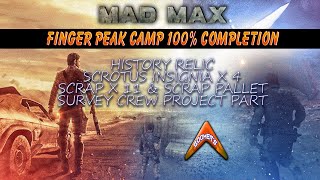 Finger Peak Camp 100 Complete  All Scrap Insignias amp Survey Crew Project Part Mad Max [upl. by Eissac461]