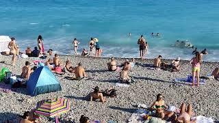 Beaches in Nice Côte dAzur France [upl. by Laeno]