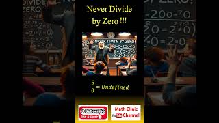 Never Divide by Zero  Division by Zero mathclinic shots viralvideo maths mathfunction [upl. by Eisseb]