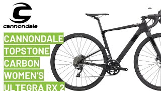 Cannondale Topstone Carbon Womens Ultegra RX 2 2020 bike review [upl. by Zarah308]