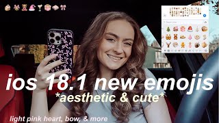 HOW TO CUSTOMIZE YOUR OWN EMOJIS USING IOS 181 🎀 tutorial on how to make your own aesthetic emojis [upl. by Trever]