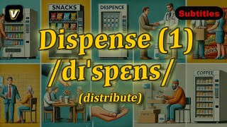 v Dispense meaning distribute with 5 examples [upl. by Retep]