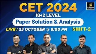 23 Oct Raj Cet Paper Solution 2024  Raj CET102 Paper Solution Shift 2  Utkarsh Classes [upl. by Jeremiah7]