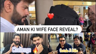 Airport Pe Govinda ❤️  Subscribers K Liya Challenge 😉 Aman Ki Wife  Fokats  Abresh amp Zeeshan [upl. by Nomzed]