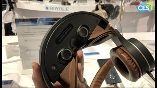 CES 2018 Royole Moon  3D Virtual Mobile Theater  Entertainment Headset  Digitin [upl. by Yecram]