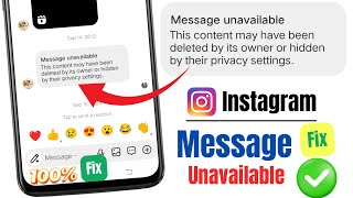 message unavailable instagram  instagram message unavailable problem  message unavailable problem [upl. by Ensign]