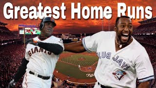 11 Greatest Home Runs in MLB History [upl. by Efinnej223]