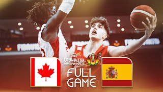 Canada v Spain  Full Basketball Game  FIBA U19 Basketball World Cup 2023 [upl. by Aley]