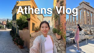 ATHENS GREECE VLOG 🇬🇷 Visiting Acropolis trying delicious gyros amp more [upl. by Kendre]