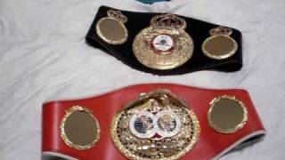 WBCWBAIBF WORLD TITLE BOXING BELTS [upl. by Dijam]