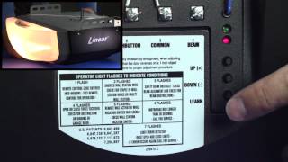 Linear LDCO800 How to ProgramDelete Remotes Transmitters amp Keypad codes [upl. by Ynaffet512]