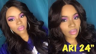 Ari 24”  Zury Sis Lace Front Wig Review [upl. by Ynomrah]