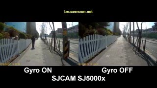 SJCAM SJ5000x Gyro on vs off comparison 2 [upl. by Alain367]