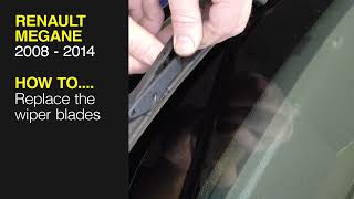 How to Replace the wiper blades on the Renault Megane 2008 to 2014 [upl. by Sakram310]