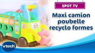 Maxi camion poubelle recycloformes  Camion interactif 2 en 1 pour découvrir le recyclage  VTech [upl. by Eimmot]