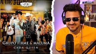 REACCIÓN a Grupo Firme  Maluma  Cada Quien Official Video [upl. by Llekcor]