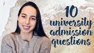 How to pass university admission interview  10 questions [upl. by Ebbarta]