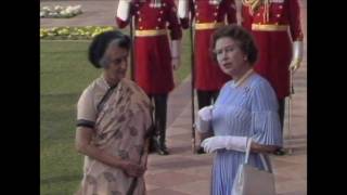 The Queen visits New Delhi 1983 [upl. by Eterg864]