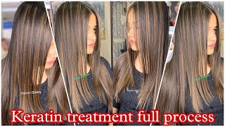 Full details process of Hair keratin treatmenttutorialstep by stepLuxlissgk keratinCadiveu2021 [upl. by Burlie]