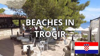 GOING TO THE BEACH IN TROGIR CIOVO LAGANINI BEACH CLUB amp BORKKO BEACH BAR 🇭🇷 [upl. by Jesher]