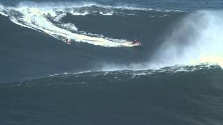 Garrett McNamara at Praia do Norte  Ride of the Year Nominee  Billabong XXL Big Wave Awards 2012 [upl. by Burch]