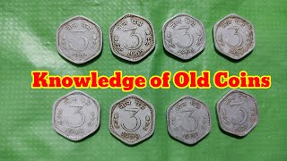 Currency money old coins Indian old coins three paisa coins history of old coins [upl. by Synn108]