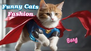 Funny Cats Fashion Song  Cats Style  Nursery Rhyme  Kids Song English [upl. by Malek]