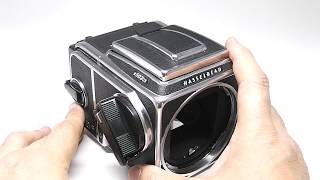 Hasselblad ハッセルブラッド 503CXボディA12マガジンWLファインダーアキュートマット [upl. by Rednav]