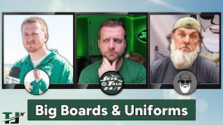 Our Big Boards amp Legacy Uniform Reactions  Talkin Jets [upl. by Bondy]