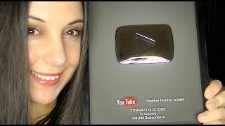 Youtube Silver Play Button for an ASMR Channel THANK YOU I Packed My Bags For A Feels Trip [upl. by Acenahs]