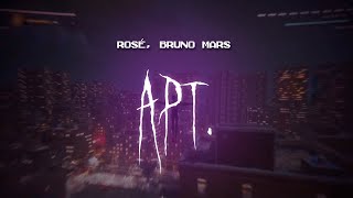 rosé bruno mars  apt  sped up  lyrics [upl. by Hennebery]