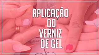 Aplicação Verniz de gel [upl. by Lemmueu]