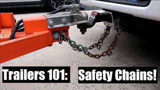 Trailering 101 Safety Chains [upl. by Alemaj]