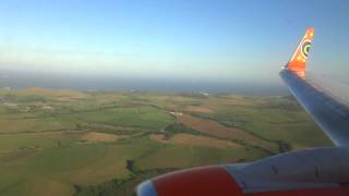 Mango B737800 ZSSJE Landing at Durban from Cape Town [upl. by Cutlor469]