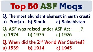 ASF Written Test ASI amp Corporal Past Papers Questions ⭐️ [upl. by Geffner257]