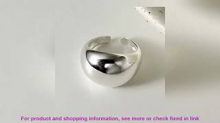 925 Sterling Silver Smooth Surface Female Adjustable Ring Wedding Rings For Wome [upl. by Bertolde206]