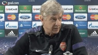 Arsene Wenger goes CRAZY at journalists [upl. by Ahsap630]