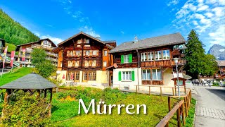 Mürren is an incredible village in the Swiss Alps ☀️ Switzerland 4K [upl. by Gibbon924]