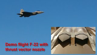 Demo flight with 3D printed thrust vector nozzle F22 Raptor Freewing jet aviation diy printed [upl. by Reave149]