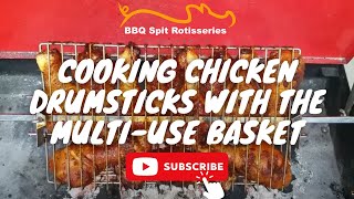 Cooking chicken drumsticks with the MultiUse Basket [upl. by Kerwon]