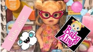 Baby alive super snacks snaking Sara box opening❤️😱 [upl. by Wiltshire]