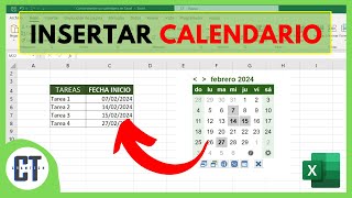 Como Insertar un Calendario en Excel [upl. by Ximenez]