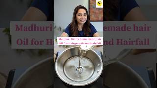 Madhuri Dixits Hair oil for Hairgrowth and Hairfall shorts hairoilsforgrowth hairfall [upl. by Waltner]