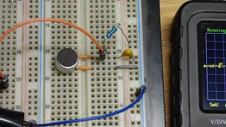 Quick condenser microphone test circuit [upl. by Lowrie]