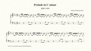 Bach Prelude in C minor BWV 999 [upl. by Kcirtapnaes205]