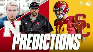 Nebraska Cornhuskers vs USC Trojans PREDICTION amp Preview  Matt Rhules New OC Lincoln Riley New QB [upl. by Romine]