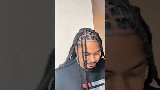 Two strand twist on locs loc hairstyles  cutting locs taper on locs [upl. by Krispin]