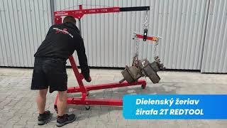 Dielenský žeriav žirafa 2T REDTOOL – kópia [upl. by Johnny]