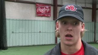 Zach Haefer full interview on signing with Davenport baseball on 111418 [upl. by Anerdna]